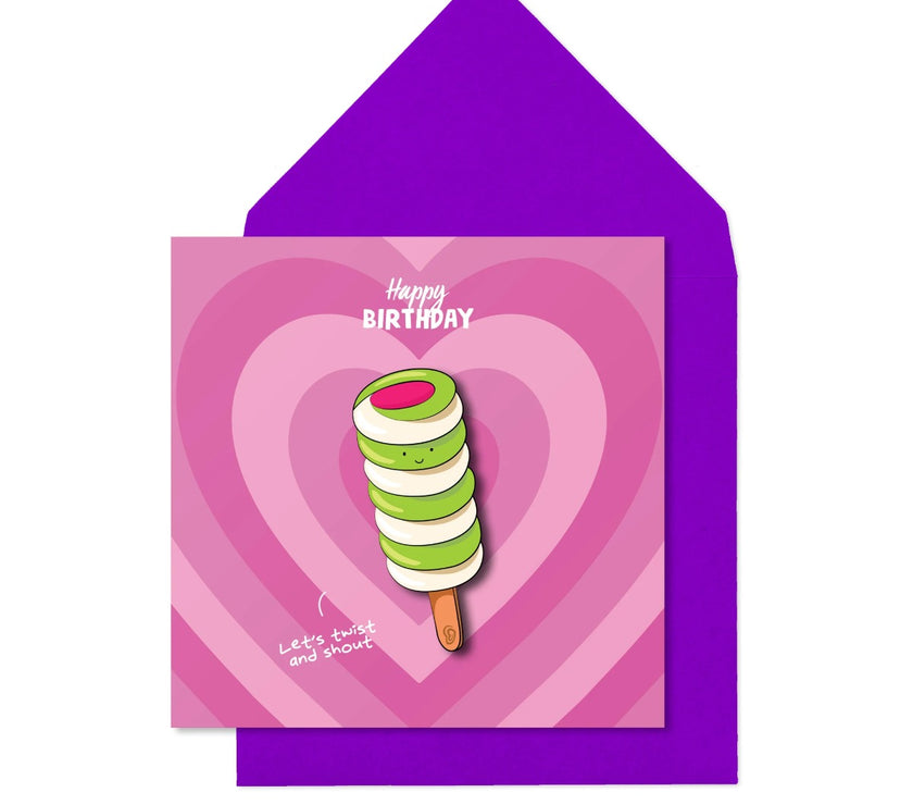 Twister Birthday Card