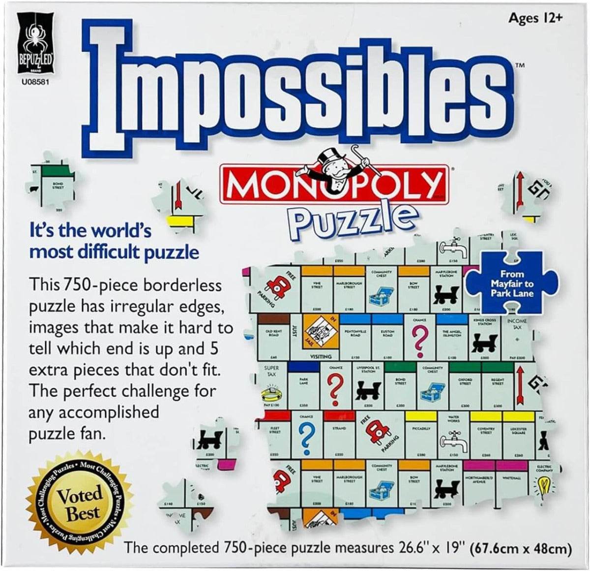 Impossibles Monopoly Puzzle - House of Cards