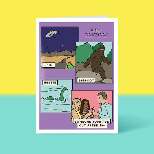 Rare Sightings Birthday Card - House of Cards