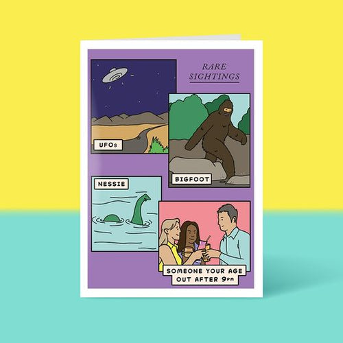 Rare Sightings Birthday Card