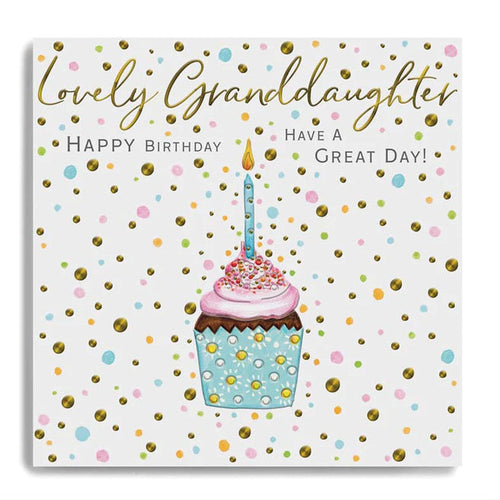 Lovely Granddaughter Cupcake Birthday Card