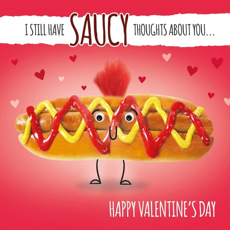 Saucy Thoughts Valentines Card
