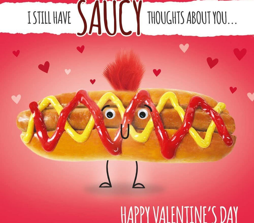 Saucy Thoughts Valentines Card