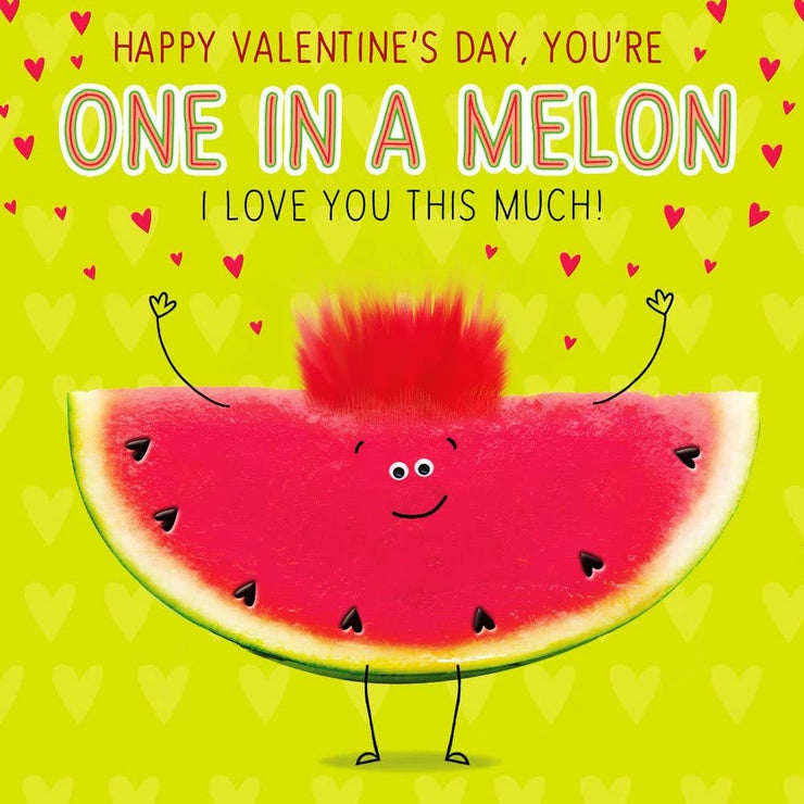 One in a Melon Valentines Card