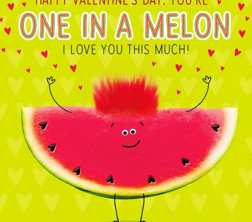 One in a Melon Valentines Card