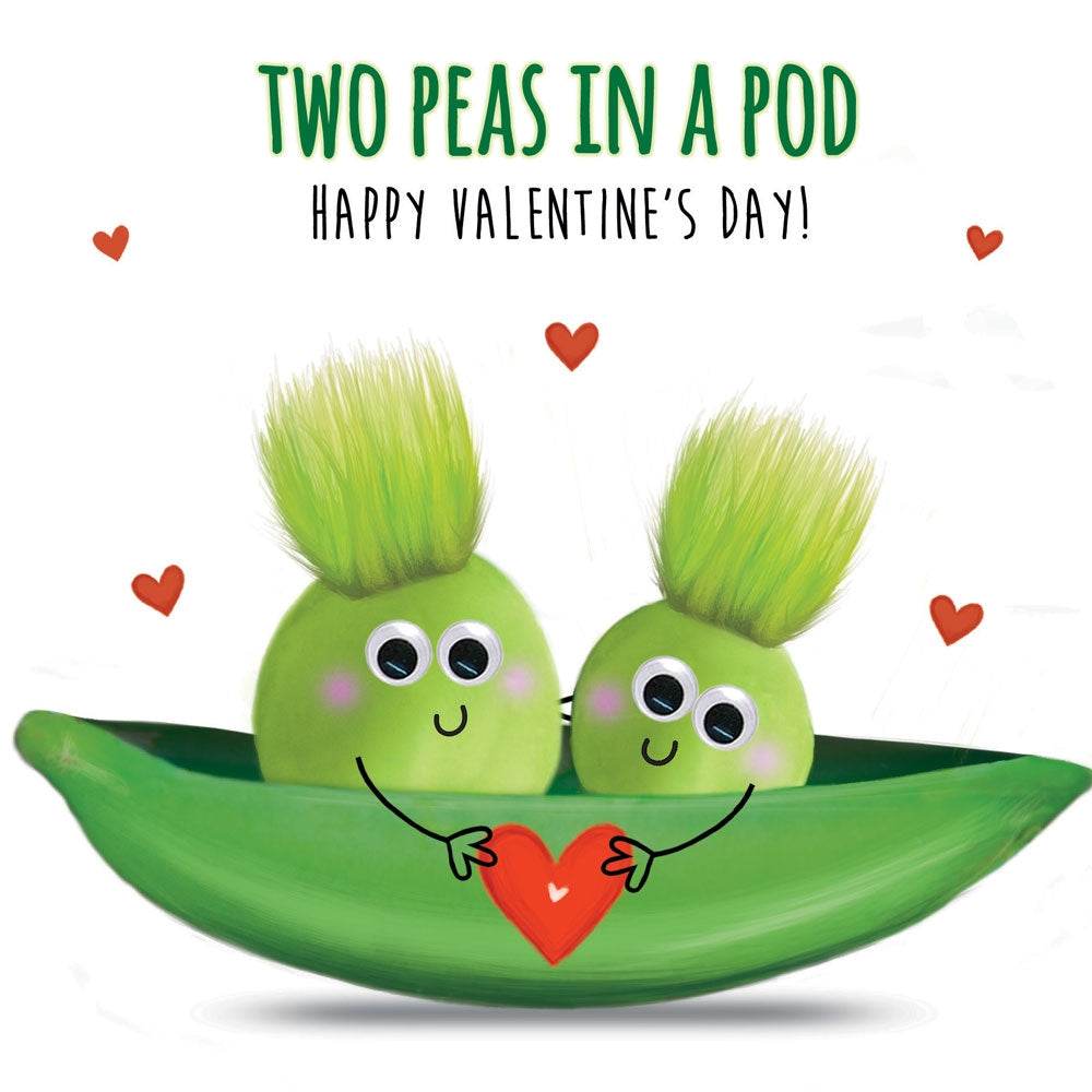 Fluff Peas In A Pod Valentines Card - House of Cards