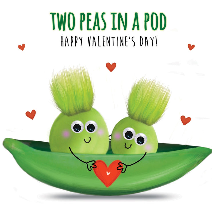 Fluff Peas In A Pod Valentines Card