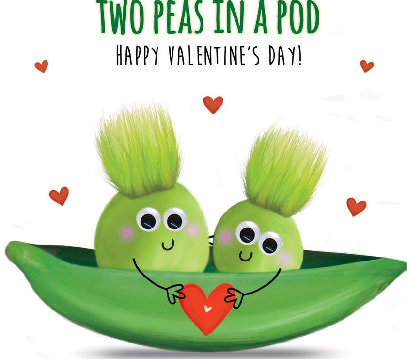Fluff Peas In A Pod Valentines Card
