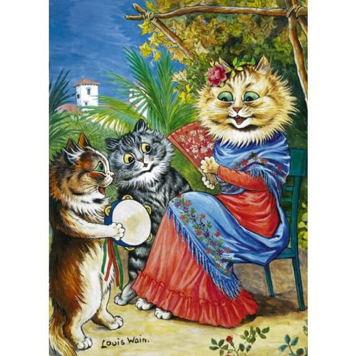 Spanish Cats Birthday Card