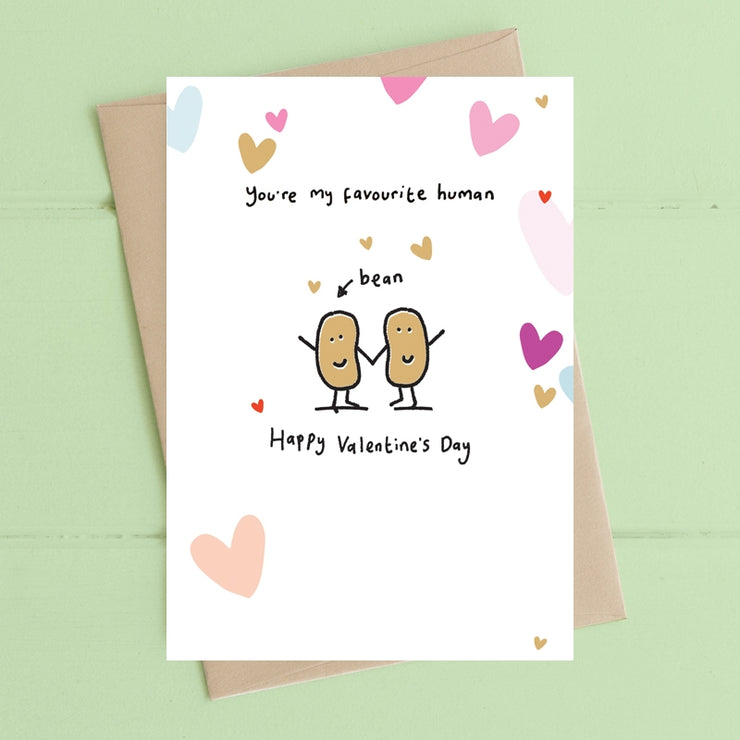Human Bean Greeting Card