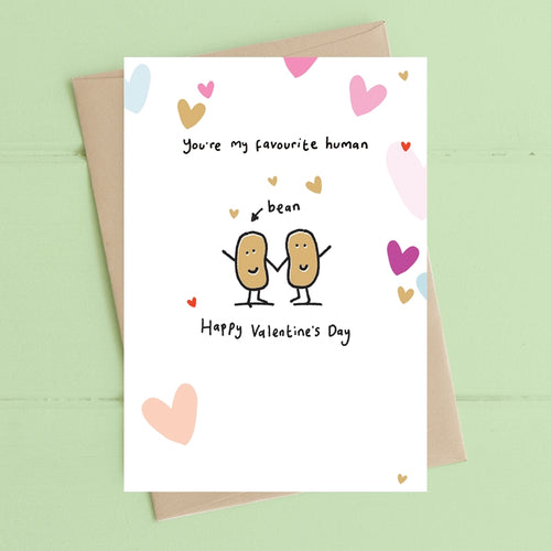 Human Bean Greeting Card