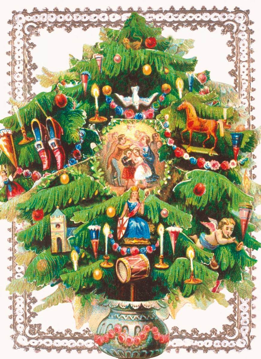 Vintage Tree Christmas Cards - House of Cards