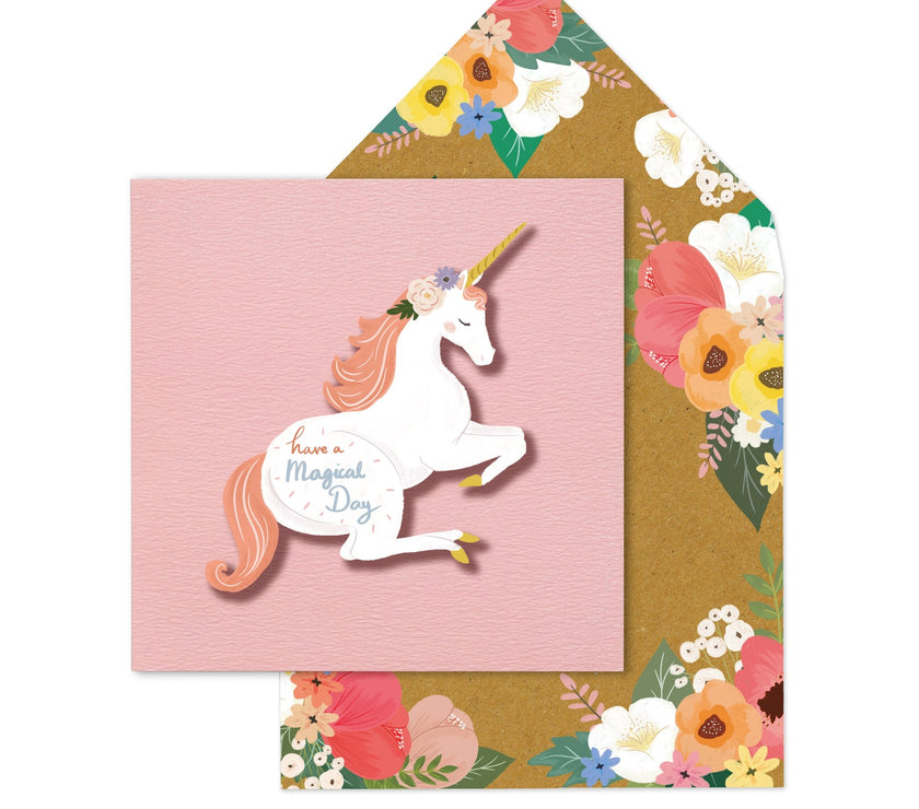 Unicorn Magical Birthday Card