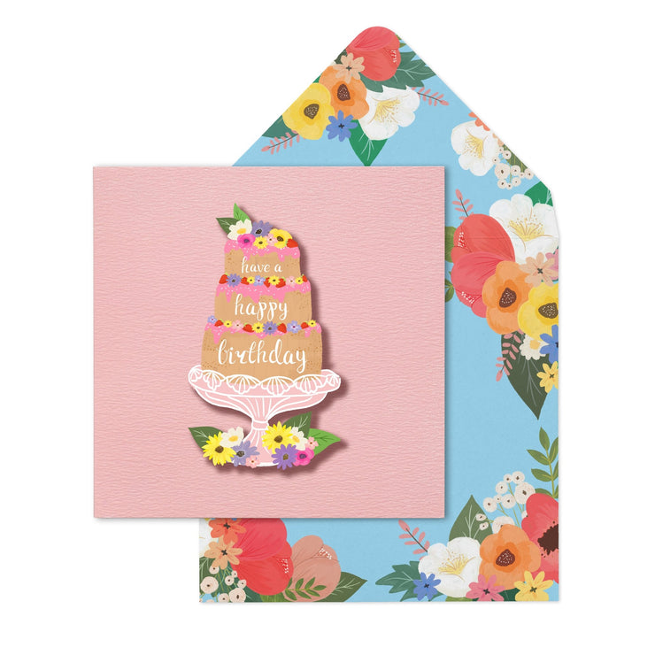 Layered Cake Birthday Card