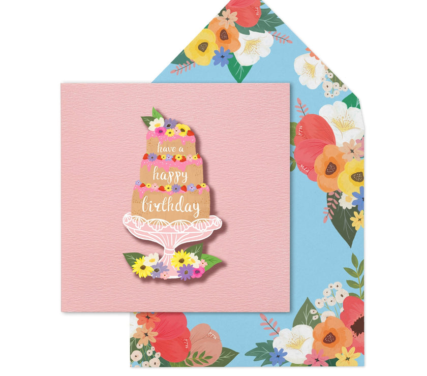 Layered Cake Birthday Card