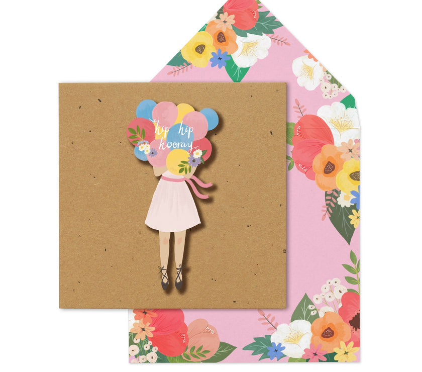 Hip Hooray Balloons Congratulations Card