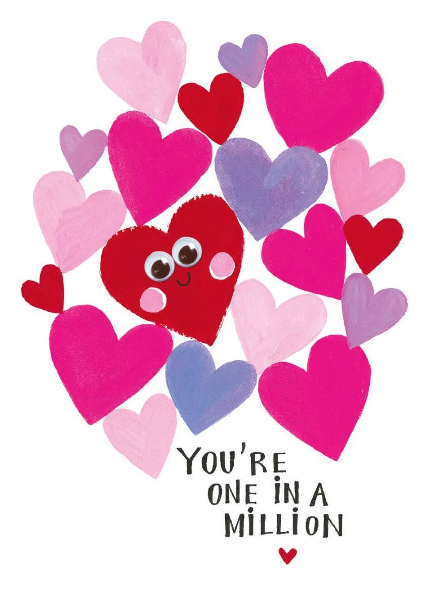 One In A Million Valentines Card - House of Cards