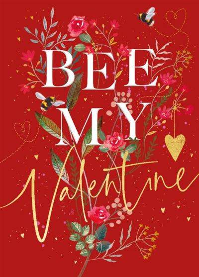 Bee My Valentine Valentines Card - House of Cards