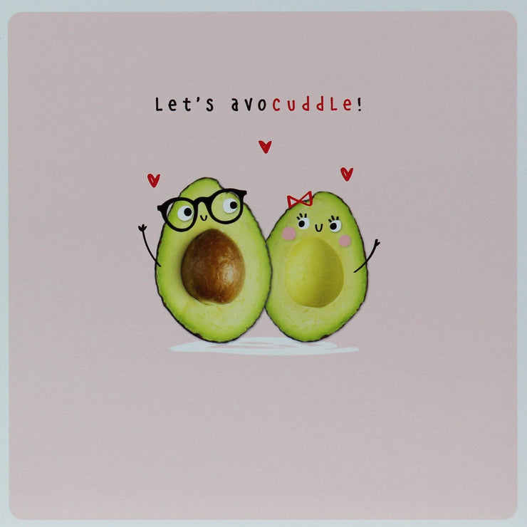 Avocado Cuddle Valentine Card