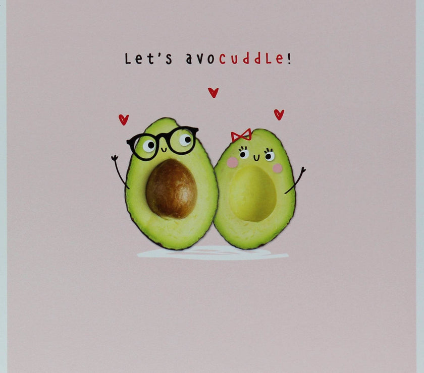 Avocado Cuddle Valentine Card - House of Cards