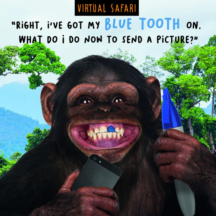 Blue Tooth Birthday Card