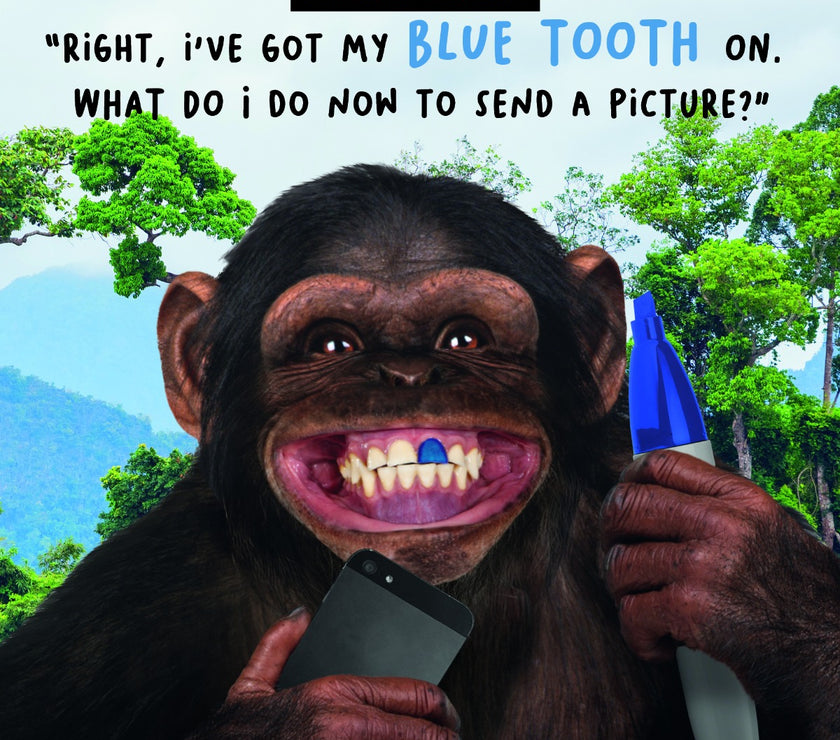 Blue Tooth Birthday Card