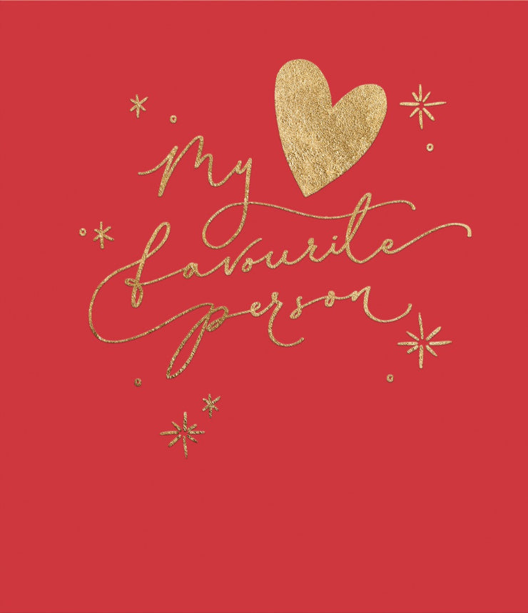 Favourite Person Valentines Card