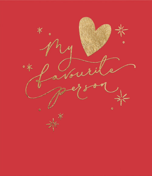 Favourite Person Valentines Card