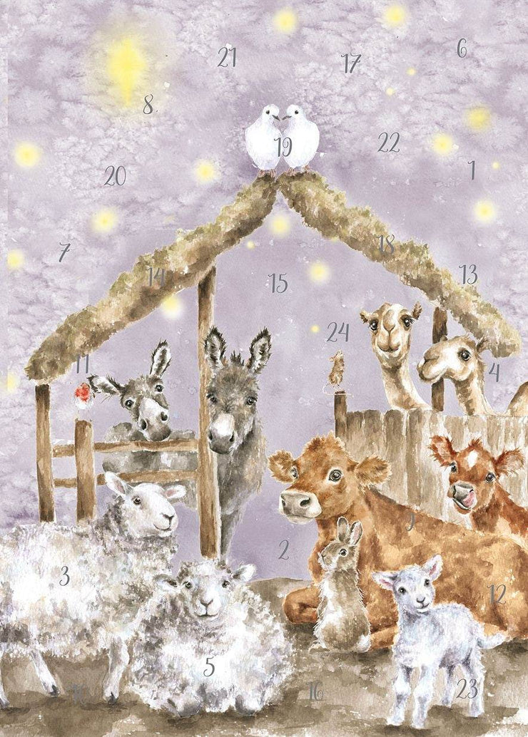 Away in a Manger A4 Advent Calendar - House of Cards