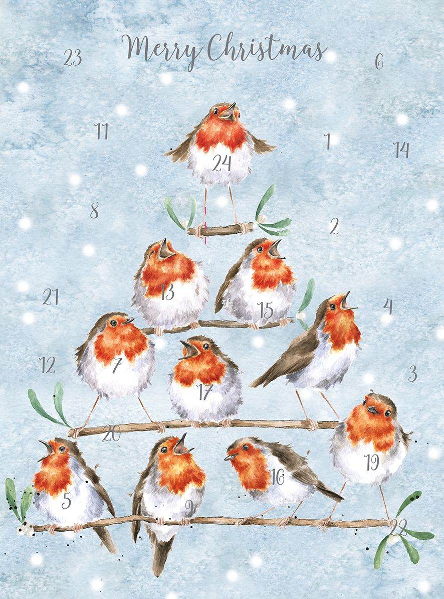 Rockin Robins A4 Advent Calendar - House of Cards