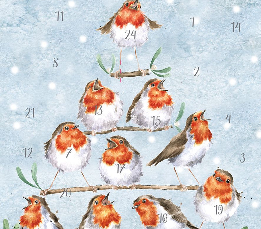 Rockin Robins A4 Advent Calendar