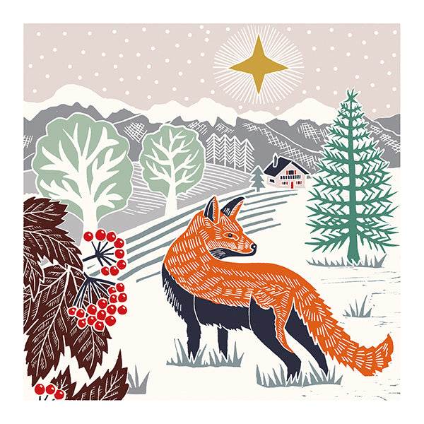 10 Badger and Fox Merry Christmas Cards Wallet - House of Cards