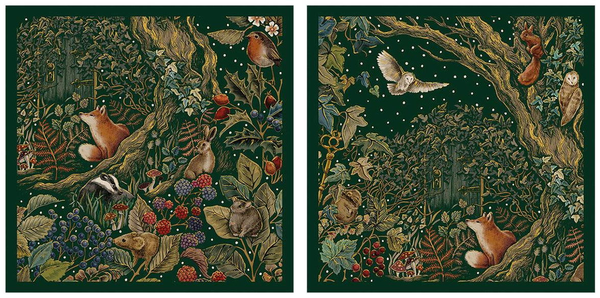 10 Secret Garden Merry Christmas Cards Wallet - House of Cards