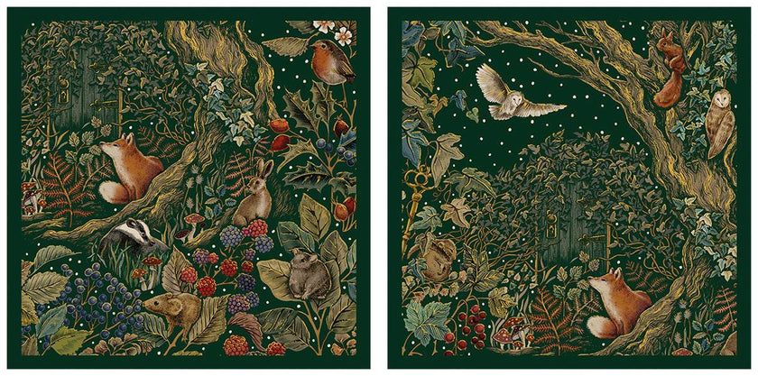 10 Secret Garden Merry Christmas Cards Wallet - House of Cards