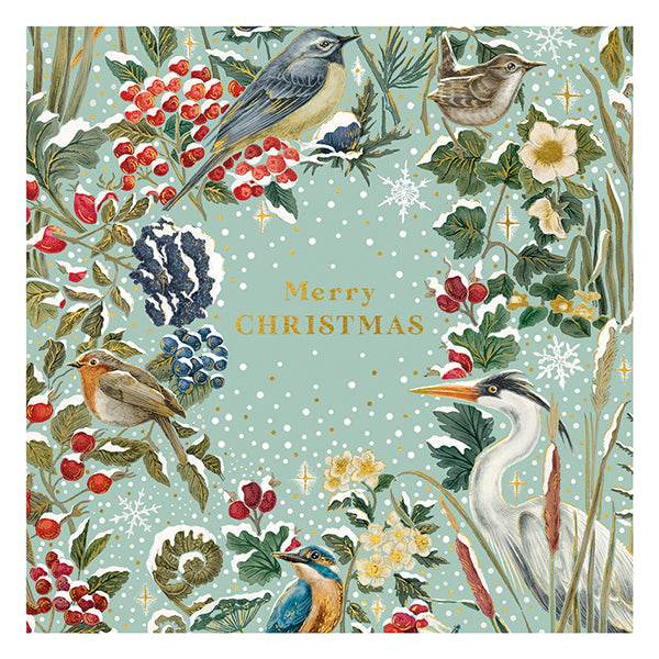 10 Winter Garden Merry Christmas Cards Wallet - House of Cards