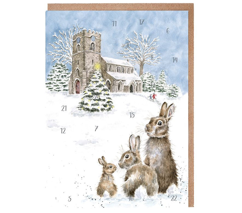 Hares in Church Yard Advent Calendar