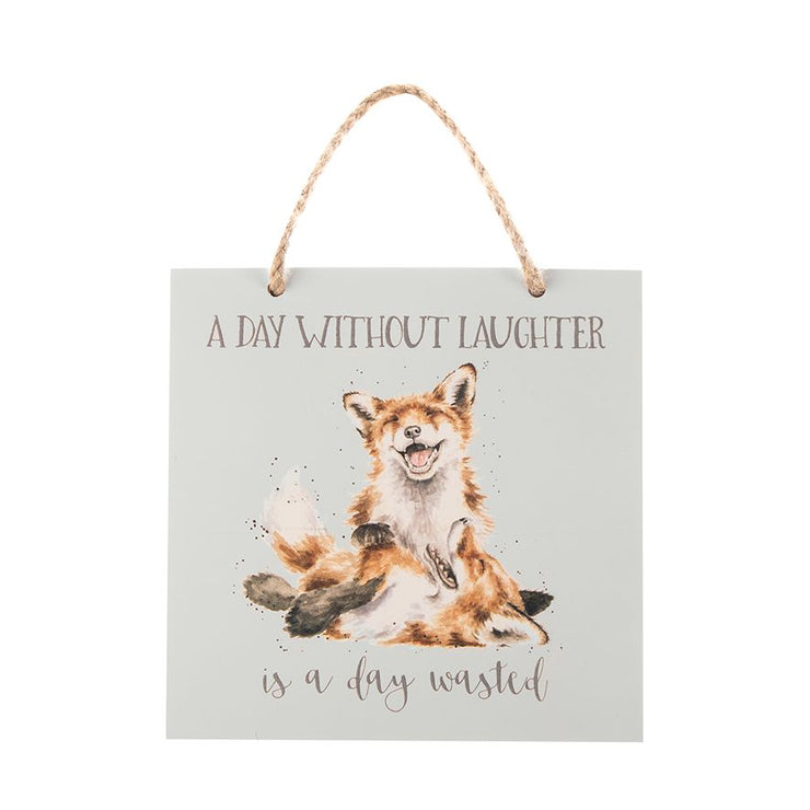 Foxes A Day Without Laughter Plaque