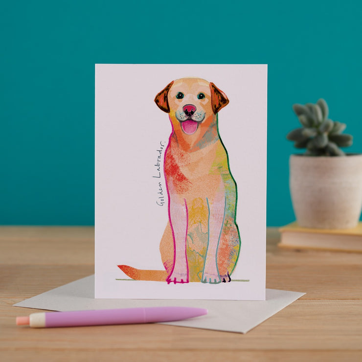 Golden Labrador Card