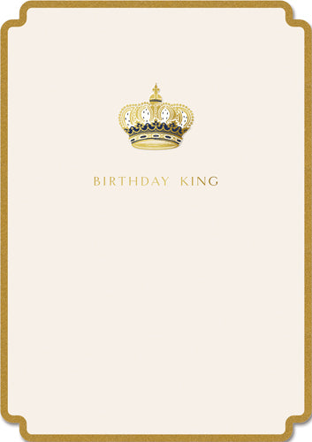 Birthday King Crown Birthday Card