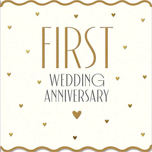 1st Anniversary Greeting Card - House of Cards