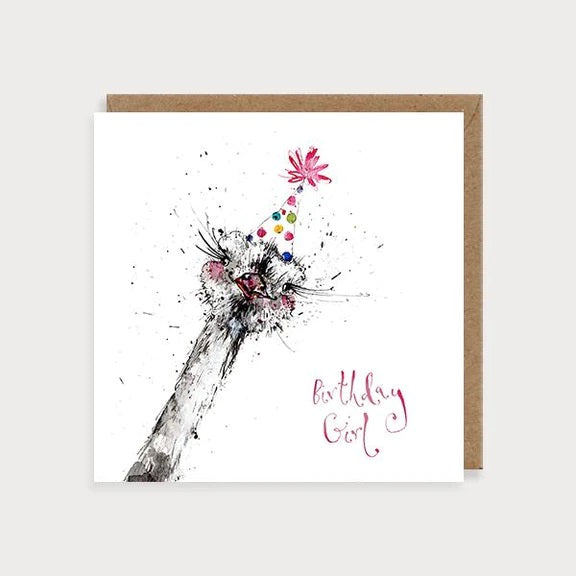 Ostrich Birthday Card