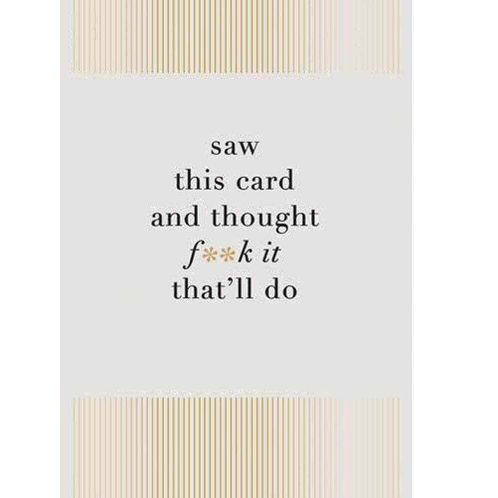 Fox & Butler F*** It Birthday Card - House of Cards