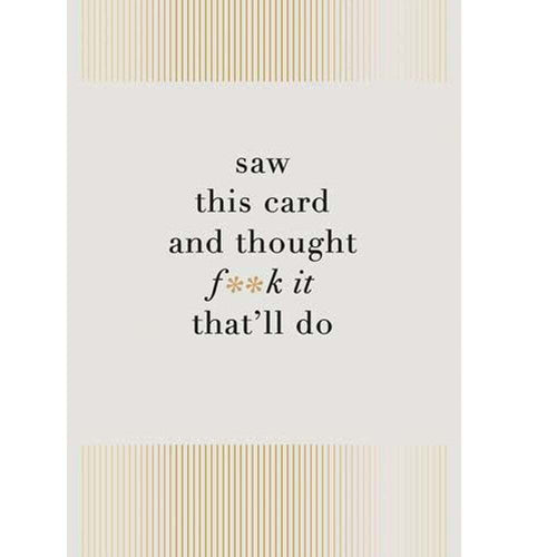 Fox & Butler F*** It Birthday Card