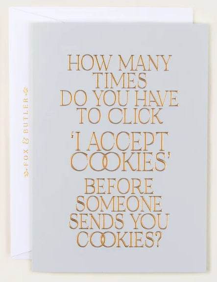 Fox & Butler Cookies Birthday Card - House of Cards