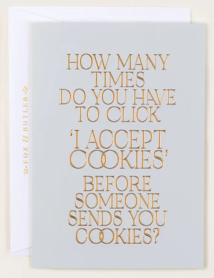 Fox & Butler Cookies Birthday Card