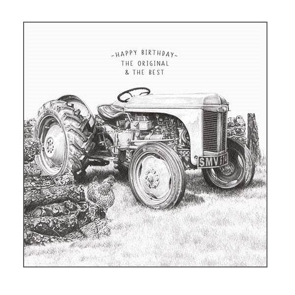 Tractor Original and Best Birthday Card - House of Cards