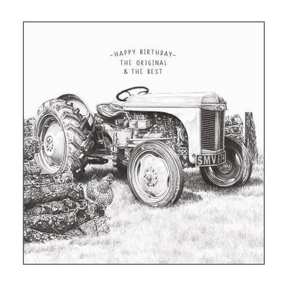 Tractor Original and Best Birthday Card - House of Cards
