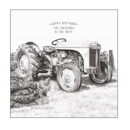 Tractor Original and Best Birthday Card - House of Cards