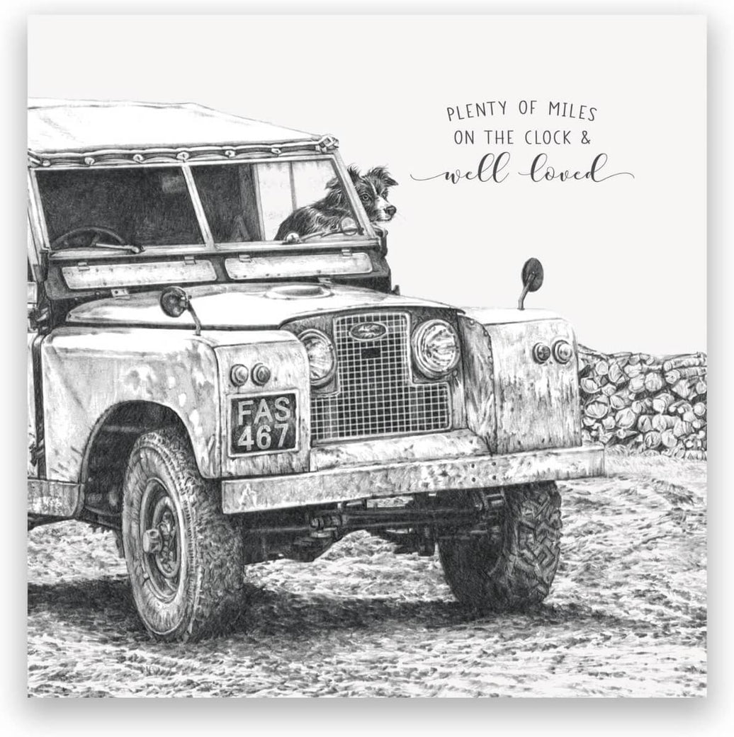 Plenty of Miles Jeep Birthday Card - House of Cards