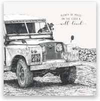Plenty of Miles Jeep Birthday Card
